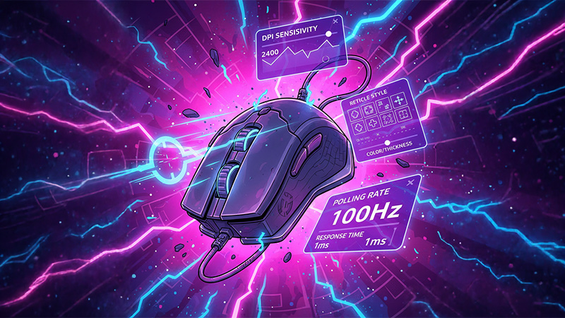 FPS Oyunlarında Mouse Hassasiyeti ve Nişangah Ayarları Ekranı