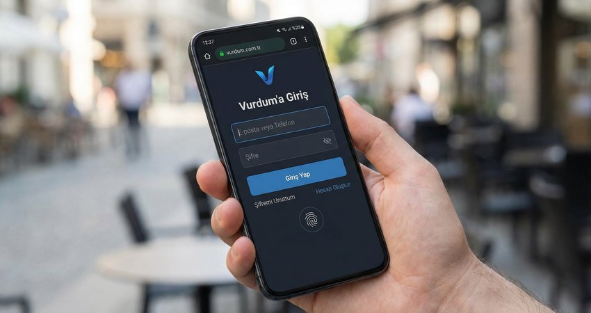 Vurdum Mobil Cihazdan Güvenli Giriş