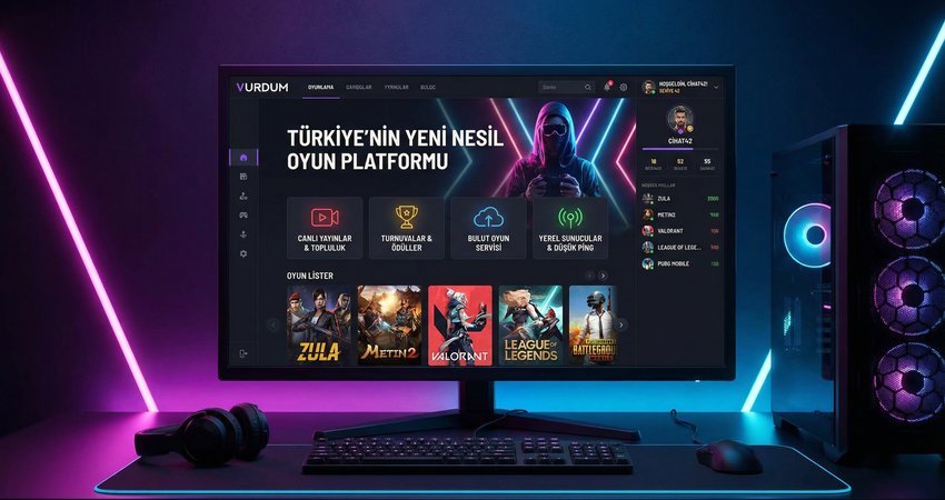 Vurdum Online Oyun Platformu Detaylı Tanıtım Görseli